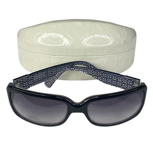 Coach Women’s Delphine Black Square Sunglasses 38MM - Picture 1 of 14